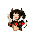 魔界の子 魔子ちゃんのキュンかわスタンプ（個別スタンプ：30）