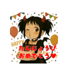 魔界の子 魔子ちゃんのキュンかわスタンプ（個別スタンプ：38）