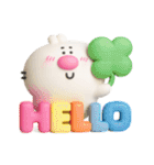 めちゃ使いやすい立体スタンプや〜ん1（個別スタンプ：3）