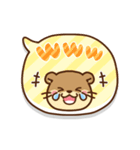 動く！コツメカワウソ♡日常敬語＆挨拶吹き出（個別スタンプ：18）