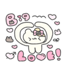 ♡はむちゃんと両想い♡（個別スタンプ：4）