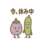 お盆のナスとキュウリさんのごあいさつ（個別スタンプ：32）