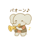 可愛い動物達の演奏隊 日本語（個別スタンプ：6）
