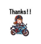 かわいいライダーの日常（個別スタンプ：3）