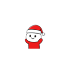 クリスマスだるま（個別スタンプ：4）