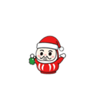 クリスマスだるま（個別スタンプ：6）