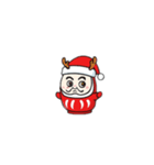 クリスマスだるま（個別スタンプ：12）