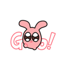 負けるなウサちゃん！負けアニメ（個別スタンプ：1）