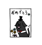 こちスタ的ラブスタ（黒）vol.1（個別スタンプ：4）