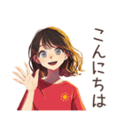 毎日挨拶♡ちょうどいい女性（個別スタンプ：36）