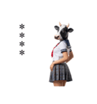 ウシ娘JKスタンプ（個別スタンプ：1）