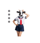 ウシ娘JKスタンプ（個別スタンプ：22）