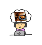 残業の食べたいものを脳内共有（個別スタンプ：24）