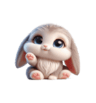 ワルウサギが君を想う（個別スタンプ：3）