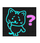 飛び出すネオン猫（個別スタンプ：8）