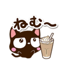小さい黒猫★カフェ（個別スタンプ：3）