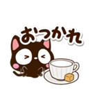 小さい黒猫★カフェ（個別スタンプ：6）
