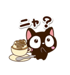 小さい黒猫★カフェ（個別スタンプ：7）