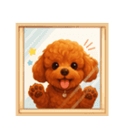 トイプードル好きのためのかわいい日常（個別スタンプ：18）