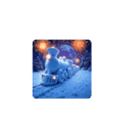 幻想列車と花火Fantasy Train ＆ Fireworks（個別スタンプ：8）