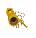 クマだってリコーダーを吹きます。（個別スタンプ：24）