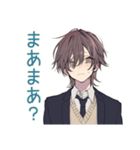 テスト報告★男子高校生の励まし（個別スタンプ：7）