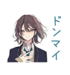 テスト報告★男子高校生の励まし（個別スタンプ：14）