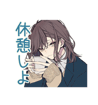 テスト報告★男子高校生の励まし（個別スタンプ：34）
