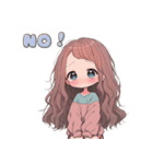 ゆるっと女の子の気分（個別スタンプ：16）