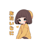 ゆるっと女の子の気分（個別スタンプ：18）