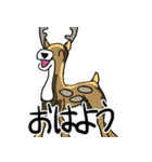 日本鹿のつぶやき。（個別スタンプ：1）