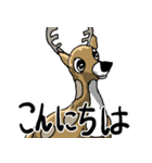 日本鹿のつぶやき。（個別スタンプ：2）