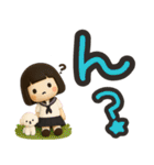 ずっと使えるセーラー服のかわいい女の子（個別スタンプ：5）