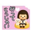 ずっと使えるセーラー服のかわいい女の子（個別スタンプ：12）