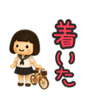 ずっと使えるセーラー服のかわいい女の子（個別スタンプ：18）
