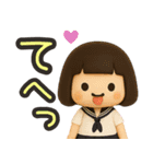 ずっと使えるセーラー服のかわいい女の子（個別スタンプ：29）