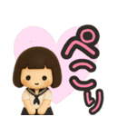 ずっと使えるセーラー服のかわいい女の子（個別スタンプ：30）