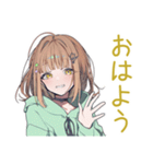 バイト行きたくないゆるパーカーちゃん（個別スタンプ：2）
