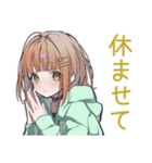 バイト行きたくないゆるパーカーちゃん（個別スタンプ：20）
