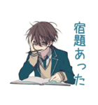 男子高校生★塾と部活の調整（個別スタンプ：13）