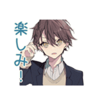 男子高校生★塾と部活の調整（個別スタンプ：38）