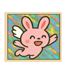 キラキラシール風つきのうさぎ@SFW（個別スタンプ：9）