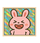 キラキラシール風つきのうさぎ@SFW（個別スタンプ：11）