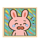 キラキラシール風つきのうさぎ@SFW（個別スタンプ：14）