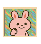 キラキラシール風つきのうさぎ@SFW（個別スタンプ：17）