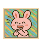キラキラシール風つきのうさぎ@SFW（個別スタンプ：26）
