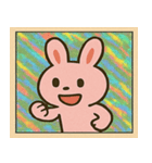 キラキラシール風つきのうさぎ@SFW（個別スタンプ：27）