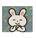 キラキラシール風ラッキーうさぎ@SFW（個別スタンプ：7）