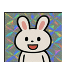 キラキラシール風ラッキーうさぎ@SFW（個別スタンプ：8）