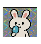 キラキラシール風ラッキーうさぎ@SFW（個別スタンプ：12）